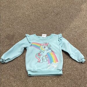 My Little Pony Blue Unicorn Hoodie with Ruffle Details